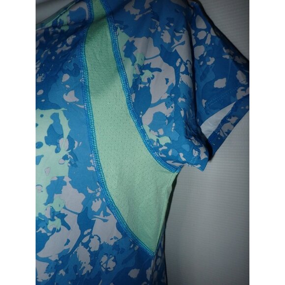 Noble Equestrian Performance Shirt Women S Blue camo Athletic Base Layer Vented - Picture 3 of 8